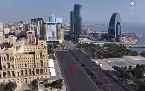 Bakıda Zəfərin beşinci ilinə həsr olunan hərbi parad keçirilir -