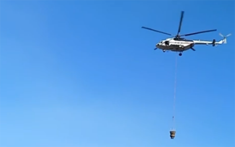 Laçın və Kəlbəcərdəki yanğınlara helikopterlər cəlb olundu -