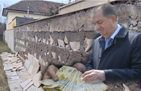Qaraşovun 1,4 milyonluq “abadlıq”ı 3 ay dözmədi - Üzlüklərin altında sment əvəzinə zir-zibil vurulub -